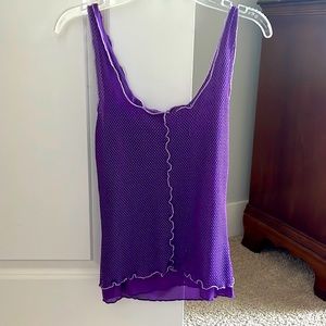 Women’s purple fish net I.AM.GIA tank too size M